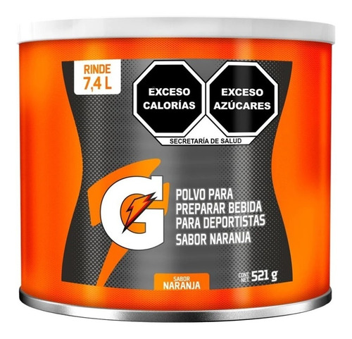 Gatorade En Polvo Rinde 7.4 L De 521 G