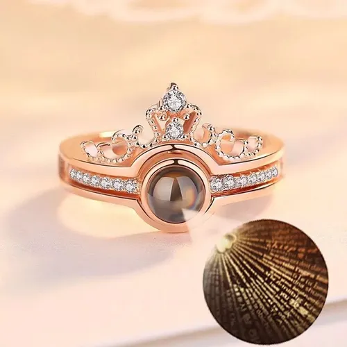 Anillo 100 Idiomas Te Amo Proyecci n Para Mujer Regalo Cuotas