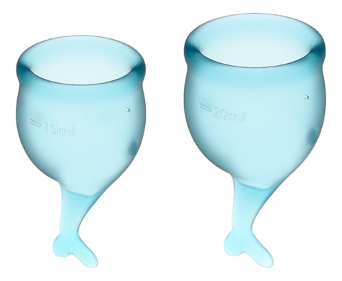 Satisfyer Set De 2 Copitas Menstruales Feel Secure Azul