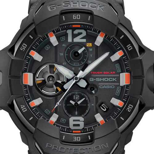 Relógio de pulso Casio GR-B300EC-1A com pulseira preta de resina biológica