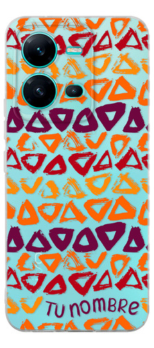 Funda Para Vivo Tribal Étnico Abstracto Con Tu Nombre