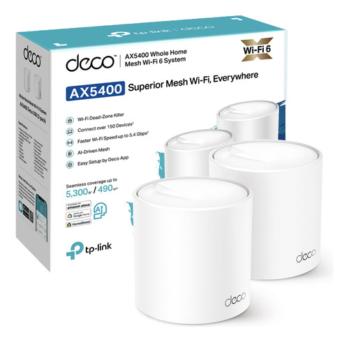 Deco X60 2 Pack Tp-link Mesh Sistema Wifi 6 Ax5400