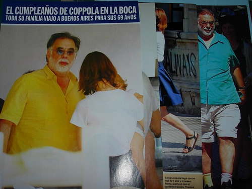 Francis Ford Coppola Argentina 6 Pg Clipping Revista Caras