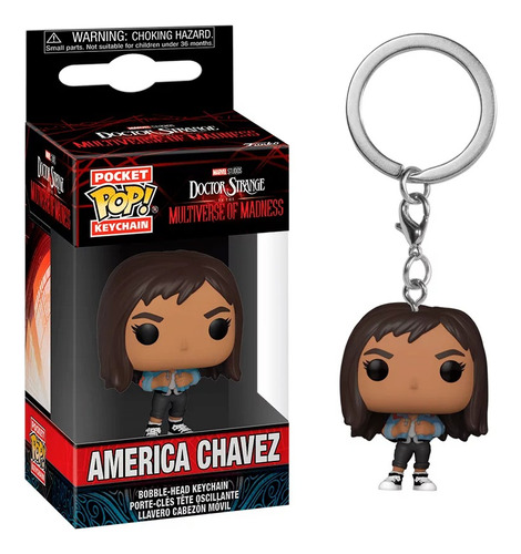 Llavero De America Chavez / Doctor Strange - Caja Funko