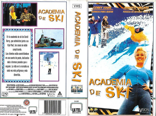 Academia De Ski Vhs Jim Varney Corey Haim Brigitte Nielsen