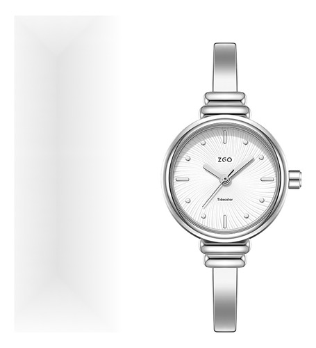 Reloj Zgo Silver Para Mujer, Nuevo Estilo, Esfera Pequeña, M