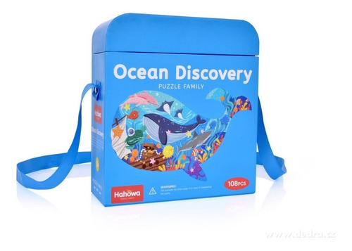 Imagen 3 de 7 de Rompecabezas 108pcs Puzzle Forma Animales Marino Bolso Viaje