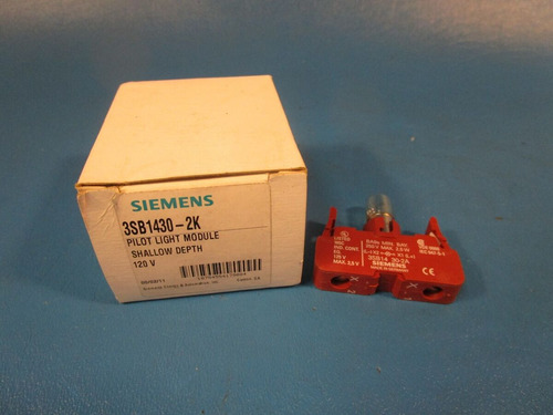 Siemens 3sb1430-2k, Pilot Light Module, 120v Ccw