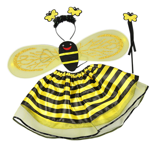 Conjunto Disfraz Para Niños, Vestido Ala Amarilla