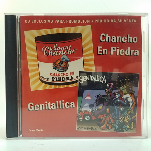 Genitallica - Chancho En Piedra - Cd Promocion - Ex