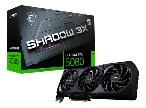 Placa De Video Msi Geforce Rtx 5080 Shadow 3x Oc 16gb Gddr7