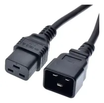 Comprar Cable Poder Ups C19 Hembra C20 Macho 14awg 3 Metros Stock 10