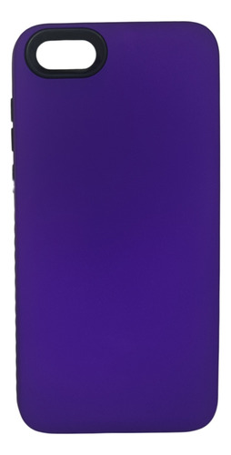 Funda Estuche Rígido Antigolpes Para Huawei Y5 2018 Morado