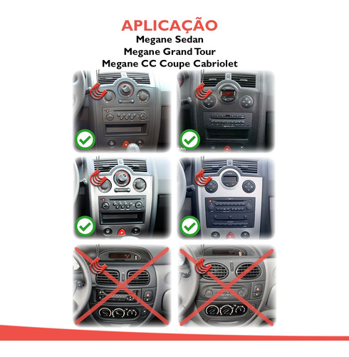 Imagem 6 de 7 de Moldura 2 Din Multimidia Dvd Mp5 Megane E Gran Tour Prata