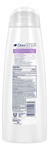 Dove Dermacare Scalp ChampĂș Anticaspa Humedad Calmante 12 Oz