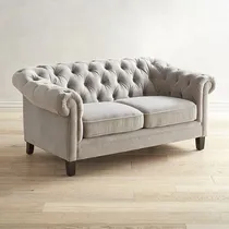 Comprar Sillon Chesterfield 2 Cuerpos 180x80 Pana Ecocuero 