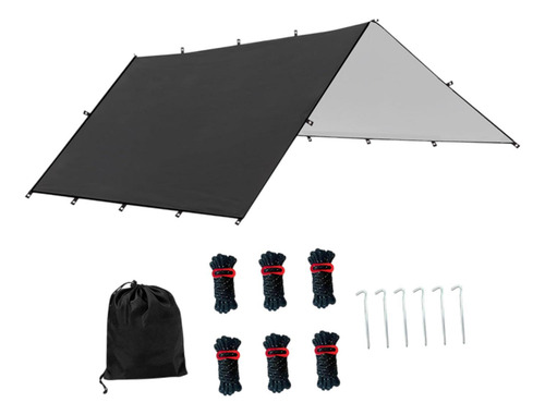 Hammock Camping Engranaje Impermeable Plegable Con Negro L