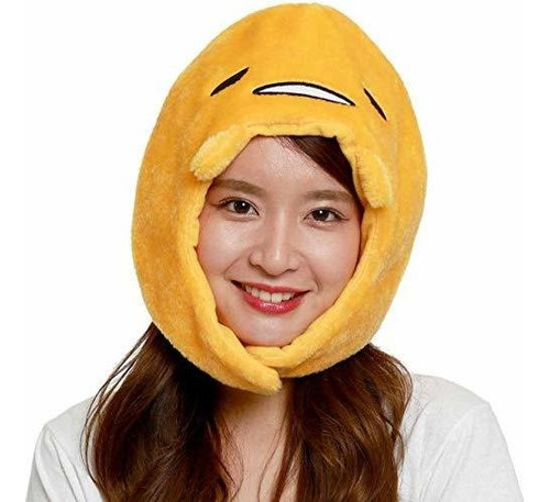 Sombreros - Sanrio Gudetama Fluffy Beanie Cap Suave Caliente