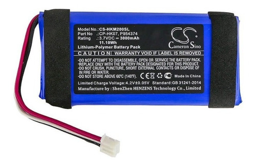 Bateria P/ Harman Kardon Onix Mini 3000 Mah 3.7v Parlante
