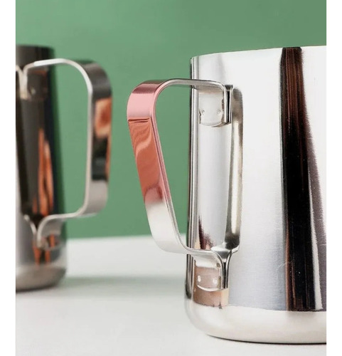 Jarra Latte Lechero Barista Pitcher Acer Inox Grabada 600 Ml Plateado