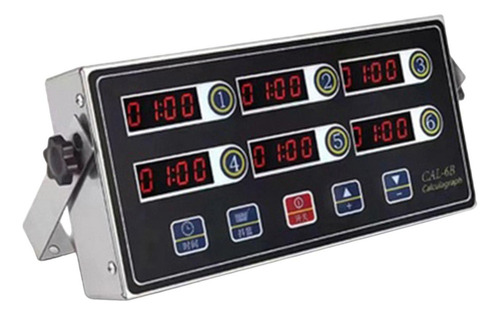 Digital Kitchen Timer, Clock For 6 Channels .