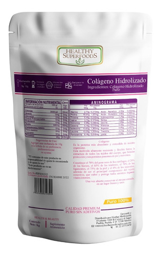 Colágeno Hidrolizado Puro 1kg 100 Porciones Envió Gratis