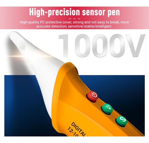 Pen Tester Aneng Vc1018 Lcd Digital Sin Contacto, Voltaje