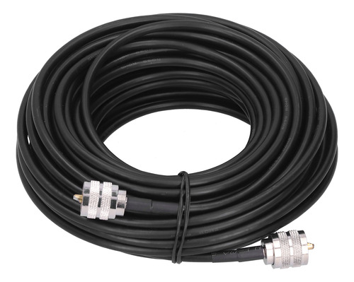 Cable Rf Coaxial Negro Uhf A Pl259 Convertidor Electrónico