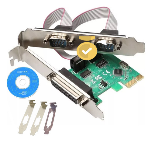 Tarjeta Pci Express X1 2 Puertos Serial Db9 + Paralelo Db25