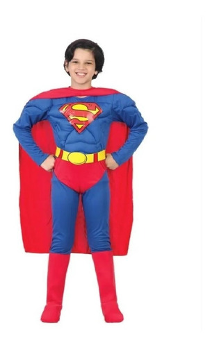 Disfraz Superman C/ Músculos Liga De La Justicia Premium