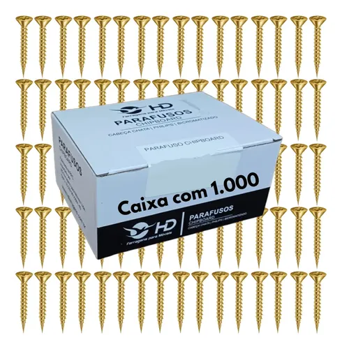Parafuso 4,0x16 4x16 Chipboard Philips Madeira Caixa 1000pçs