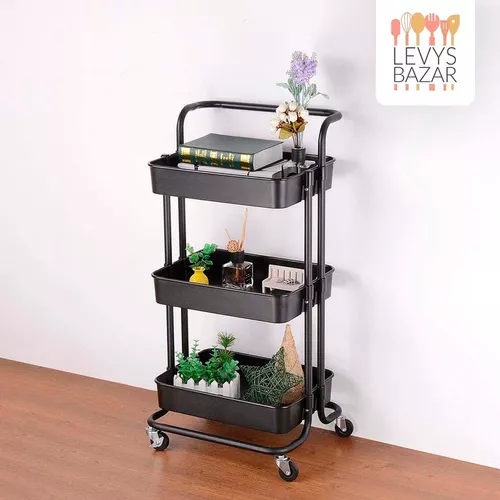 Carrito Organizador Ruedas Estantes Baño Cocina Auxiliar !!