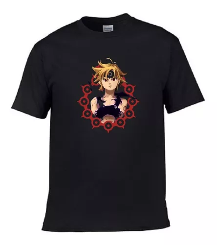 3 Camisetas Anime 7 Sete pecados capitais Vários Modelos