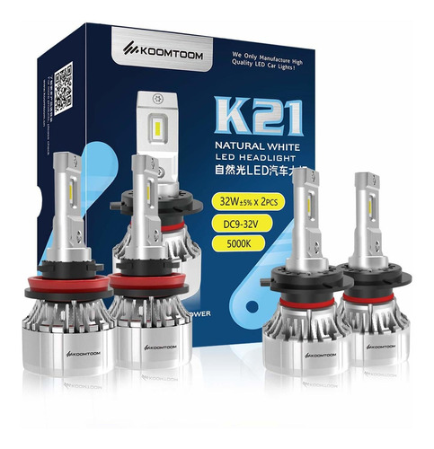 Koomtoom H7 H8/h11 Led Headlight Bulb Conversion Kits High L