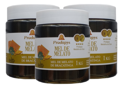 Mel Melato De Bracatinga 1kg Kit Com 3