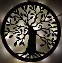Comprar Cuadro Cipino Árbol De La Vida, Luz Led De 60cm X 60cm