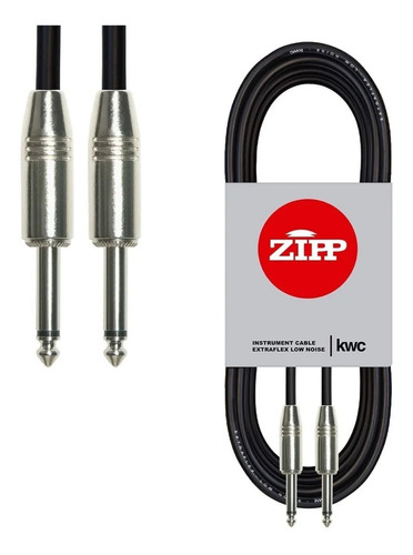 Cable Plug Profesional 3 Metros Para Guitarra Bajo