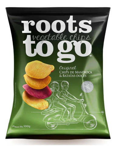 6x Chips Mandioca E Batata-doce Roots To Go 100g