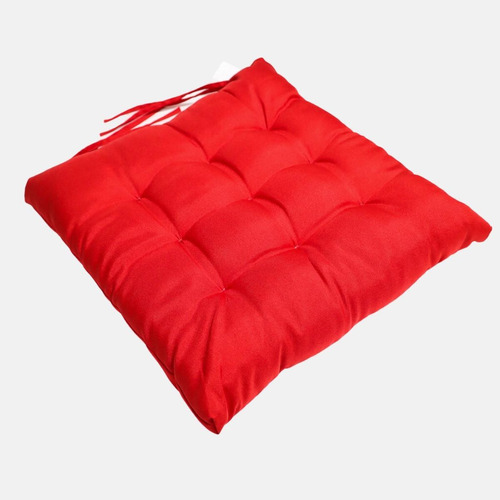 Assento Para Cadeira Futon 40x40cm Vermelho