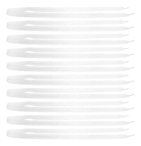 5 Pares De Cadarços De Renda Larga: Cadarços De 140 Mm De Co