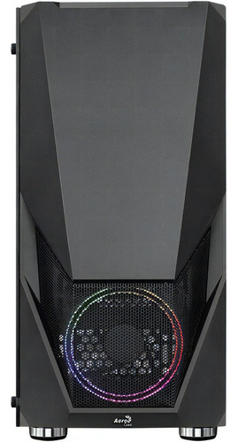 Gabinete Gamer Aerocool Zauron Rgb Cristal Templado Color Negro