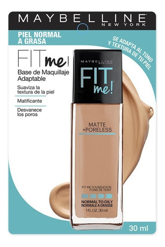 Base Maybelline Fit Me 245 Beige 30ml Mate Poreless