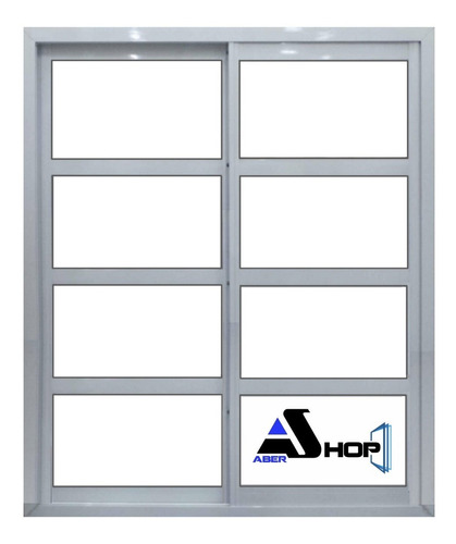 Ventana Aluminio 150x200  V/ Repartido Horizontal Abershop