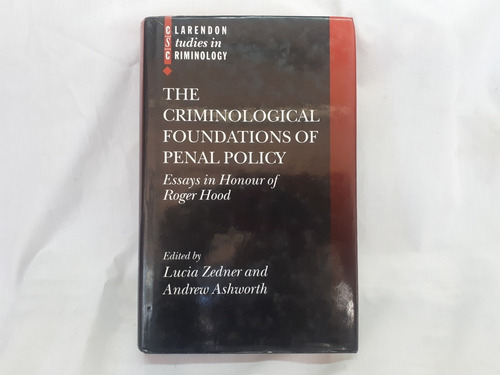 Imagen 2 de 10 de The Criminological Foundation Penal Policy Zedner Ashworth