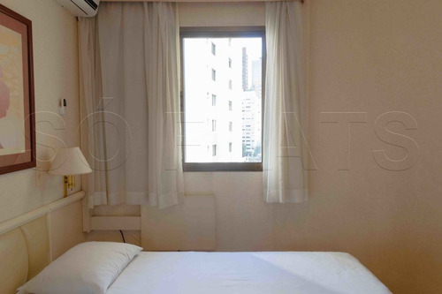 Imagem 12 de 15 de Flat P/ Locação Nos Jardins ? Paulista Wall Street Mobiliado Com 1x Dormitório 48m² E Serviços. - Sf23977