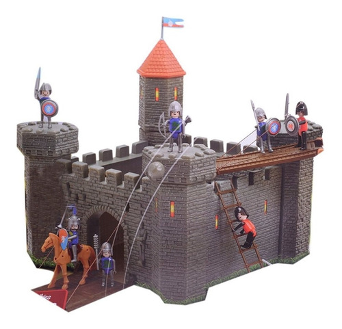 El Duende Azul Ataque A La Fortaleza Medieval 10fig Jlt 6445