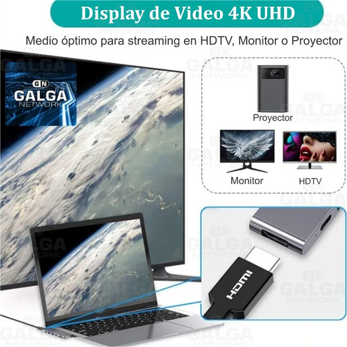 Adaptador Macbook Pro Air 13 15 Usb C Hub Hdmi Micro Sd 7-1