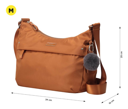 Totto Bolsa De Dama - Mujer Crossbody Satchel Ade231 Lavender Lisa Níquel Lavanda