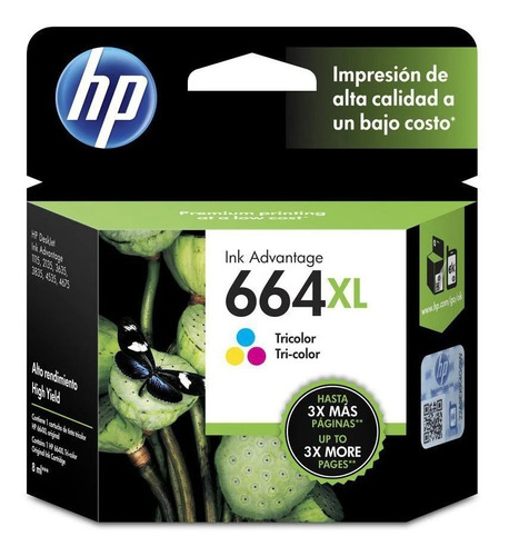 Cartucho Hp 664xl Color F6v30al Original 1115 2135 3635 New