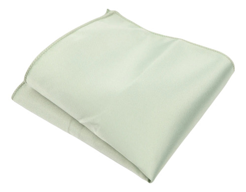 Pañuelo Satín Hombre De Bolsillo Y Traje - Grin Accs Color Verde Diseño De La Tela Liso